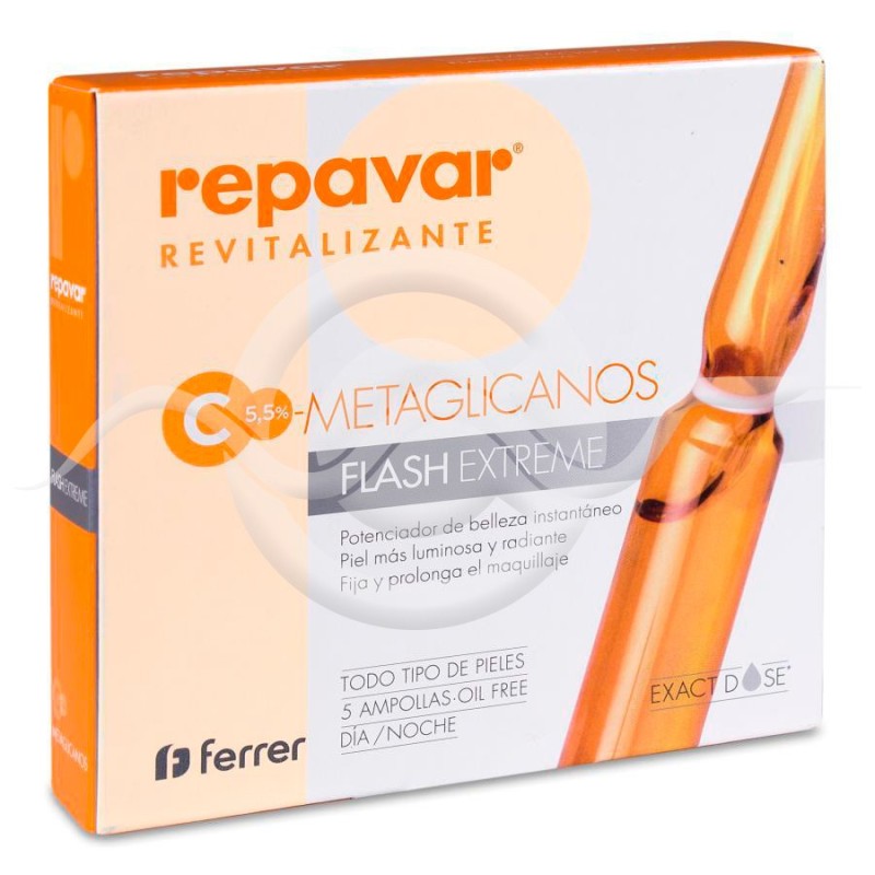 Repavar Revitalizante Ampollas Flash Extreme 5 Ampollas 1 ml