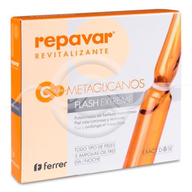 Repavar Revitalizante Ampollas Flash Extreme 5 Ampollas 1 ml