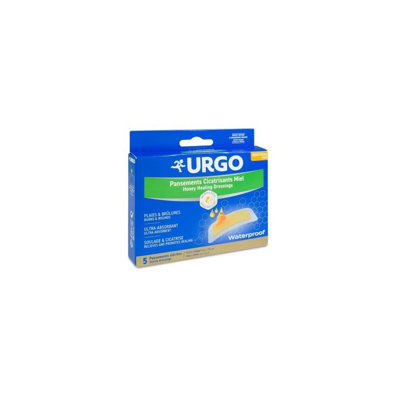 Urgo Apósitos Cicatrizantes Miel 5 Unidades 7,5 cm x 4,5 cm