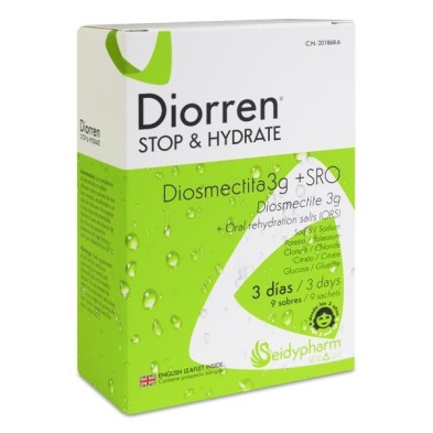 Diorren Stop&hydrate 9 Sobres