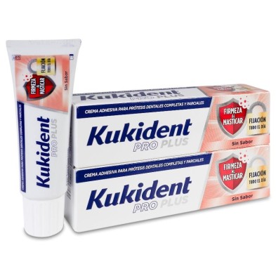 Kukident Pro Firmeza al Masticar 1 Envase 40 g sin Sabor Duplo