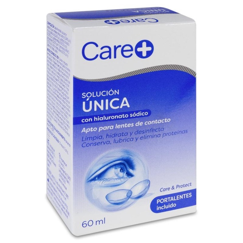 Care+ Solución Única con Hialuronato Sodico 1 Envase 60 ml