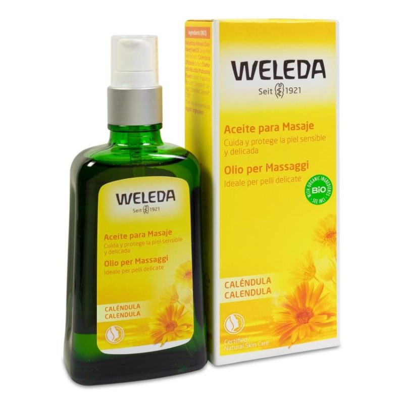 Weleda Aceite para Masaje con Caléndula 1 Envase 100 ml