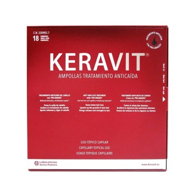 Keravit Ampollas Tratamiento Anticaída 18 Ampollas 6ml