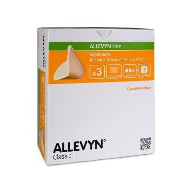 Apósito Estéril Allevyn Heel 3 Unidades Dobles 10 x 10 cm