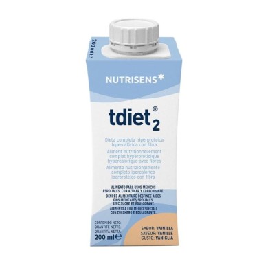 Tdiet 2 - 24 Tetraedges 200 ml Sabor Vainilla