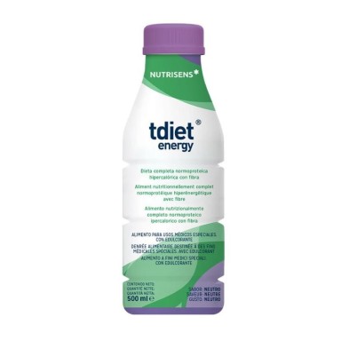 Tdiet Energy 12 Botellas 500 ml Sabor Neutro