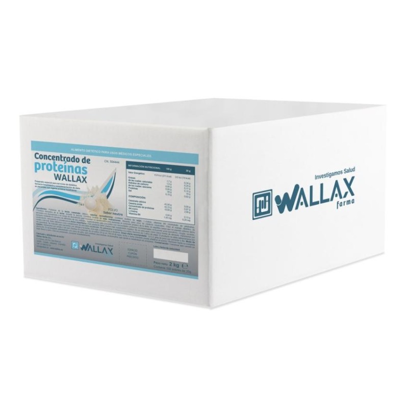 Concentrado de Proteinas Wallax 100 Sobres 20 g Sabor Neutro