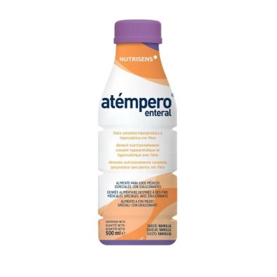 Atempero Enteral 12 Botellas 500 ml Sabor Vainilla