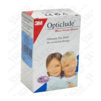 OPTICLUDE PARCHES OCULARES 1539 TALLA GRANDE 8,0X5,7 CM 20 UNIDADES