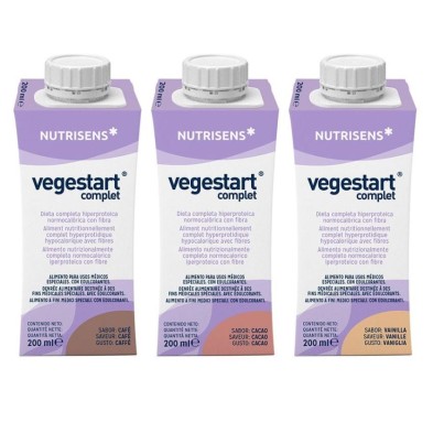 Vstart Advanced 24 Tetraedges 200 ml Multisabor (12 Vainilla / 6 Cacao / 6 Cafe)