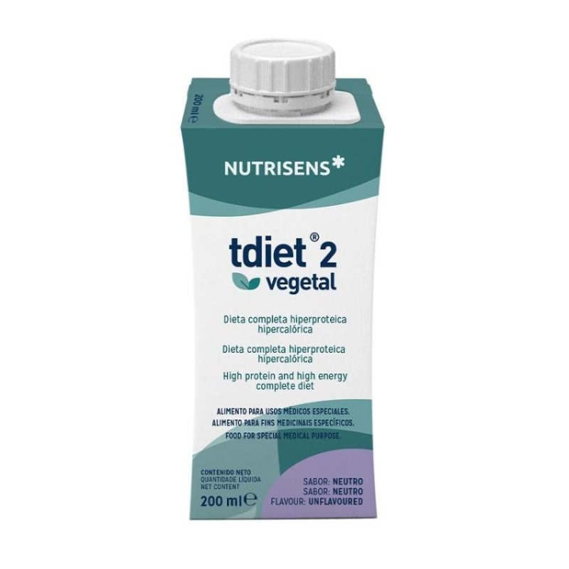 Tdiet 2 - 24 Tetraedges 200 ml Sabor Neutro