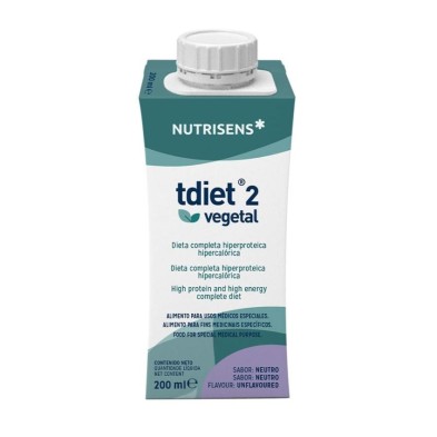 Tdiet 2 - 24 Tetraedges 200 ml Sabor Neutro