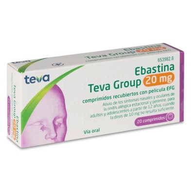 Ebastina Teva Group Efg 20 mg 20 Comprimidos Recubiertos