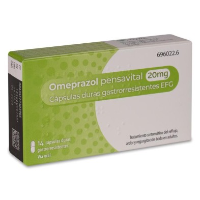 Omeprazol Pensavital Efg 20 mg 14 Cápsulas Gastrorresistentes (blister)