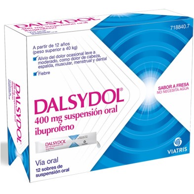 DALSYDOL 400 MG 12 SOBRES SUSPENSION ORAL 10 ML