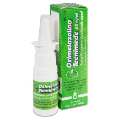 Oximetazolina Tecnimede 0,5 mg/ml Solución para Pulverización Nasal 1 Frasco 15 ml