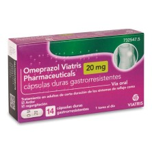 Omeprazol Viatris Pharmaceuticals 20 mg 14 Cápsulas Gastrorresistentes