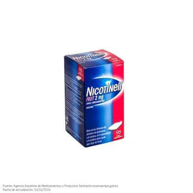 NICOTINELL FRUIT 2 MG 204 CHICLES MEDICAMENTOSOS