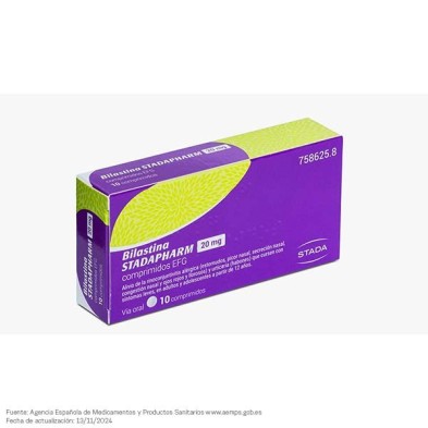 Bilastina Stadapharm Efg 20 mg 10 Comprimidos