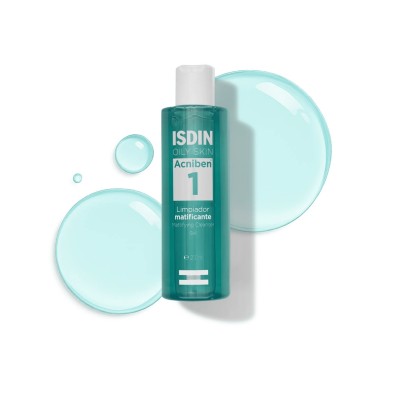 Isdin Oily Skin Acniben Limpiador Matificante Gel 1 Frasco 200 ml