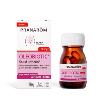 Aromafemina Oleobiotic Salud Urinaria 15 Cápsulas Gastrorresistentes