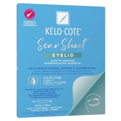 Kelo-cote Apósito Reductor de Cicatrices Párpados 1 Unidad 10 cm x 2,5 cm