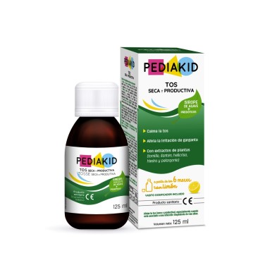 Pediakid Tos Seca y Productiva 1 Frasco 125 ml Sabor Limón