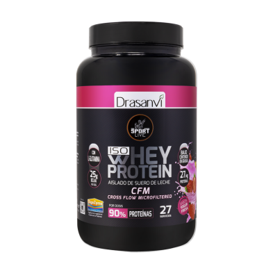 Drasanvi Iso Whey Protein Yogur Fresa 800g 27 Servicios