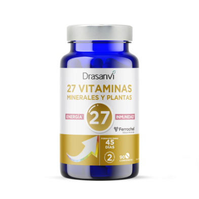 27 Vitaminas y Minerales Energia e Inmunidad 90 Comprimidos