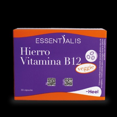 Essentialis Hierro Vitamina B12 Veggie 30 Cápsulas