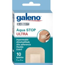 Apósito Estéril Adhesivo Galeno Aqua Stop Ultra 10 Unidades 7 cm x 5 cm