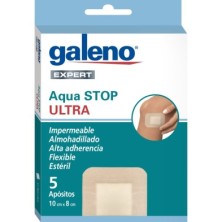 Apósito Estéril Adhesivo Galeno Aqua Stop Ultra 5 Unidades 10 cm x 8 cm