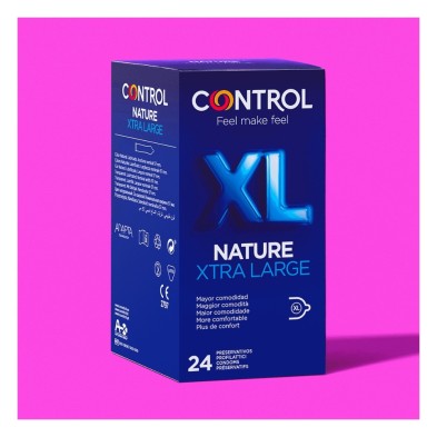 Control Nature Xtra Large Preservativos 12 + 12 Unidades Pack Ahorro