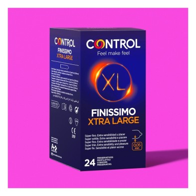 Control Finissimo Xtra Large Preservativos 12 Unidades + 12 Unidades Pack Ahorro