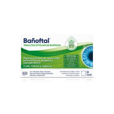 Bañoftal Toallitas Oftalmicas Blefasan 30 Unidades