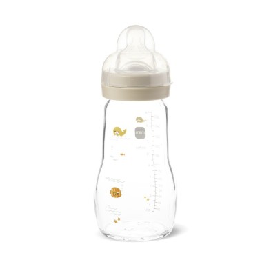 Biberón Cristal Mam Feel Good + 2 Meses 1 Unidad Matt-n 260 ml