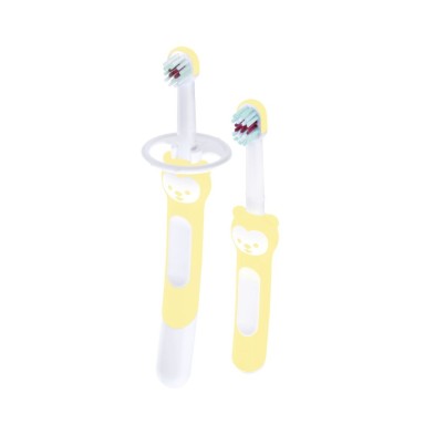 Cepillo Dental Infantil Aprendizaje Set Learn To Brush + 5 Meses 1 Unidad Color Azul