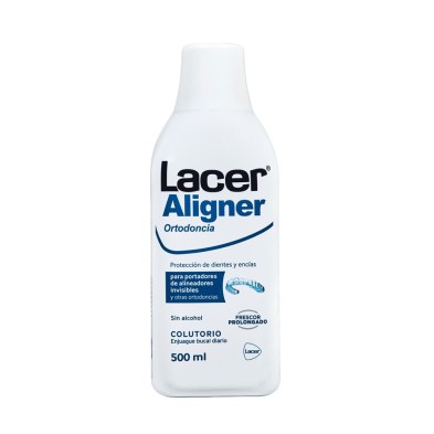 Lacer Aligner Ortodoncia Colutorio 1 Botella 500 ml Sabor Menta