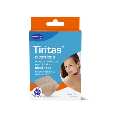 Tiritas Cicatrices Silicona Apósito Adhesivo 5 Unidades 7,2 cm x 5 cm