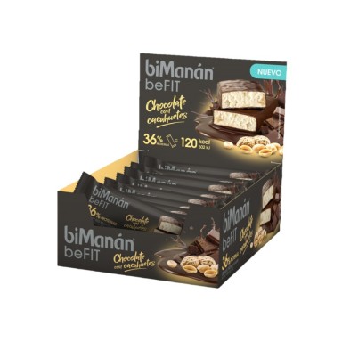 Bimanan Befit Barritas 20 Barritas 35 g Sabor Chocolate Cacahuete