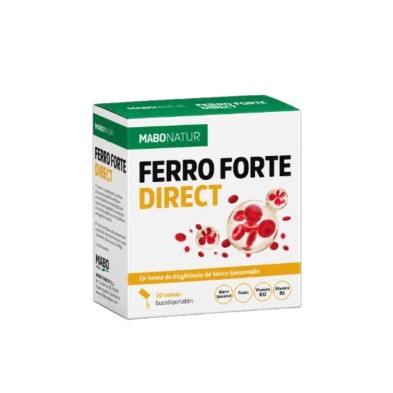 Mabonatur Ferro Forte Direct 30 Sobres Bucodispersables 1,5 g Sabor Frambuesa