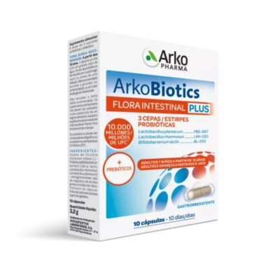 Arkobiotics Flora Intestinal Plus 10 Cápsulas