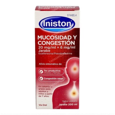 Iniston Mucosidad y Congestion 20 mg/ml + 6 mg/ml Jarabe 1 Frasco 200 ml