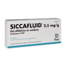 SICCAFLUID 2,5 MG/G GEL OFTALMICO 30 MONODOSIS 0,5 G