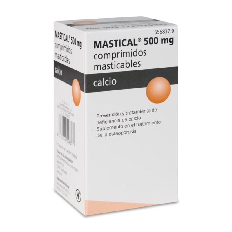 MASTICAL 1250 MG (500 MG CA) 90 COMPRIMIDOS MASTICABLES