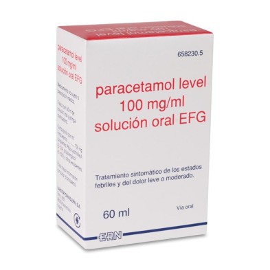 PARACETAMOL LEVEL EFG 100 MG/ML SOLUCIÓN ORAL 60 ML