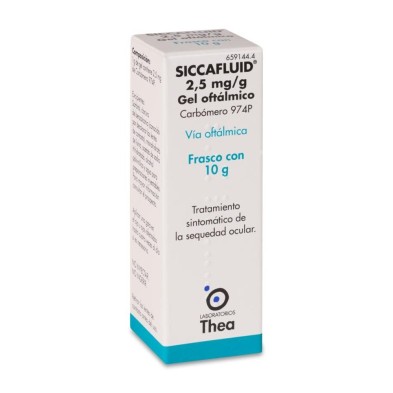 SICCAFLUID 2,5 MG/G GEL OFTALMICO 1 TUBO 10 G