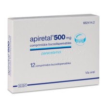 APIRETAL 500 MG 12 COMPRIMIDOS BUCODISPERSABLES