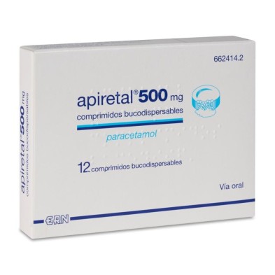 APIRETAL 500 MG 12 COMPRIMIDOS BUCODISPERSABLES